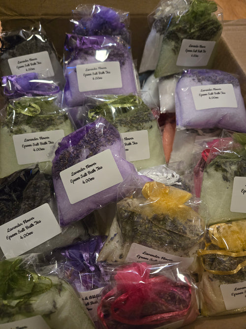 Lavender Flower Epsom Salt Bath Tea